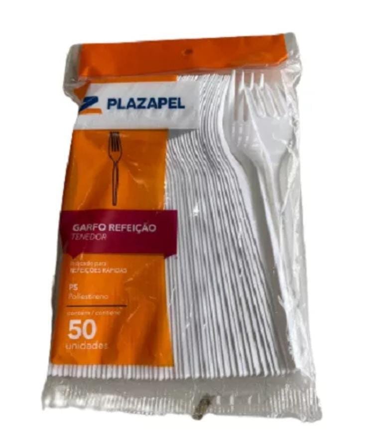 GARFO REFEICAO ESPECIAL BRANCO  PCT. 50 UNID