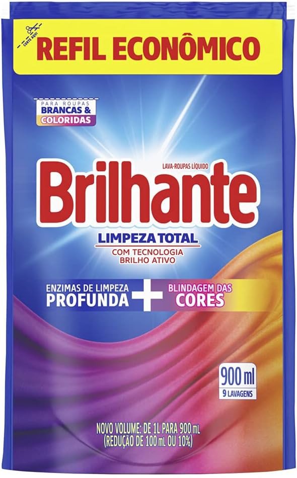 LAVA ROUPA LIQUIDO BRILHANTE 900ml