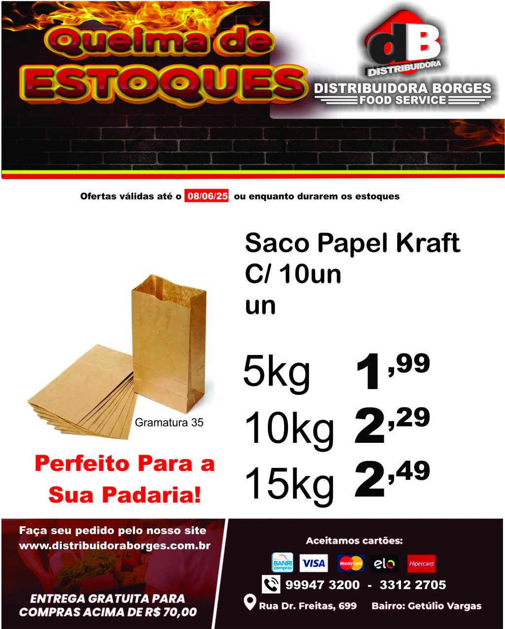 PROMOÇÃO DE SACO KRAFT