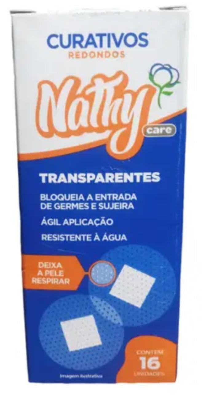 NATHY CURATIVOS REDONDOS ADESIVOS TRANSP EMB C/16UN