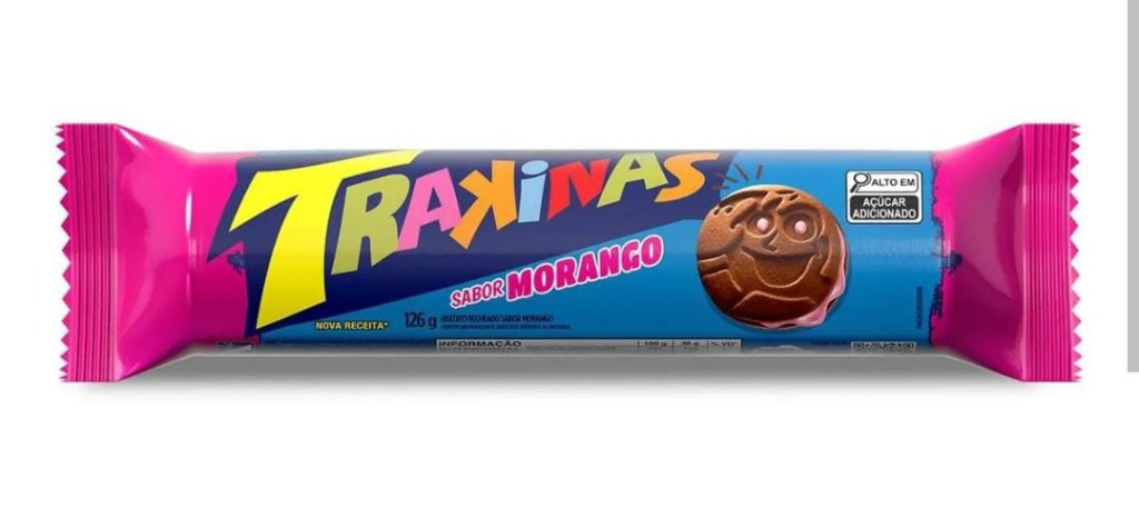BISC. RECH. TRAKINAS CHOCOLATE E MORANGO 126g