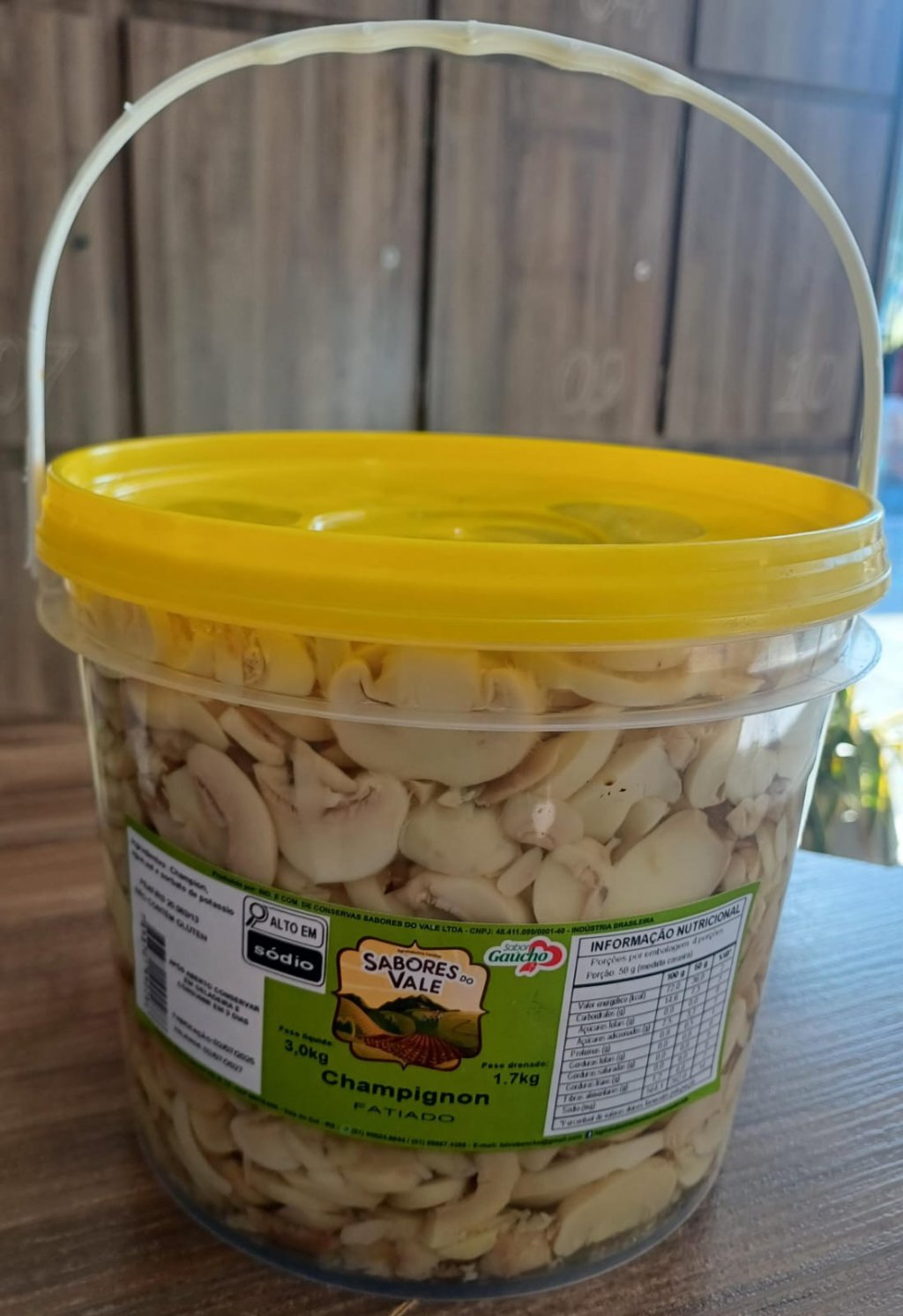 CHAMPIGNON SABORES DO VALE FATIADO 1,7Kg