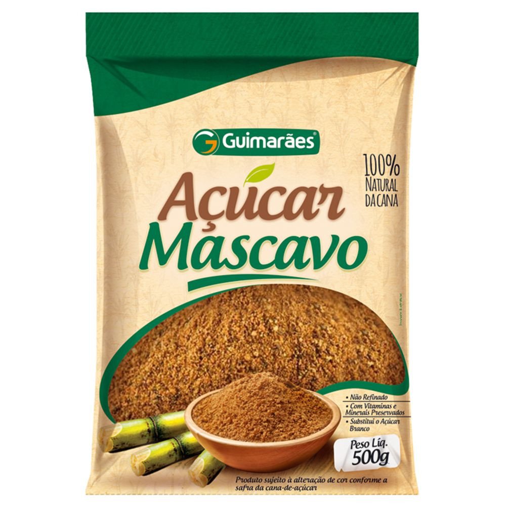 ACUCAR MASCAVO GUIMARAES 500 GR