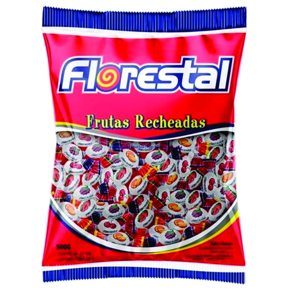 BALA FRUTAS RECHEADAS FLORESTAL 500G