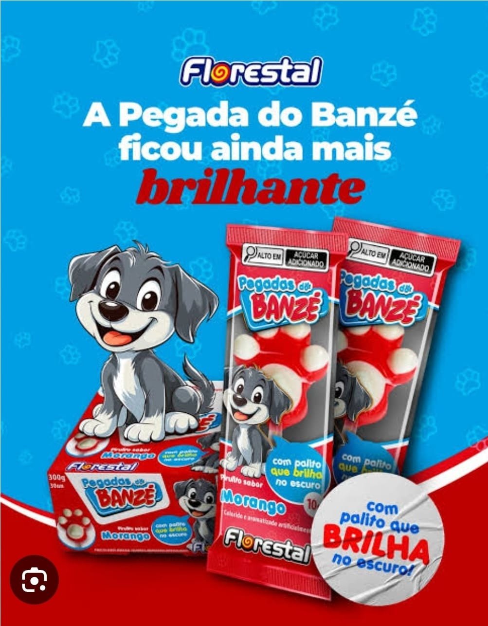PIRULITO PEGADAS DO BANZE BRILHANTE 300G