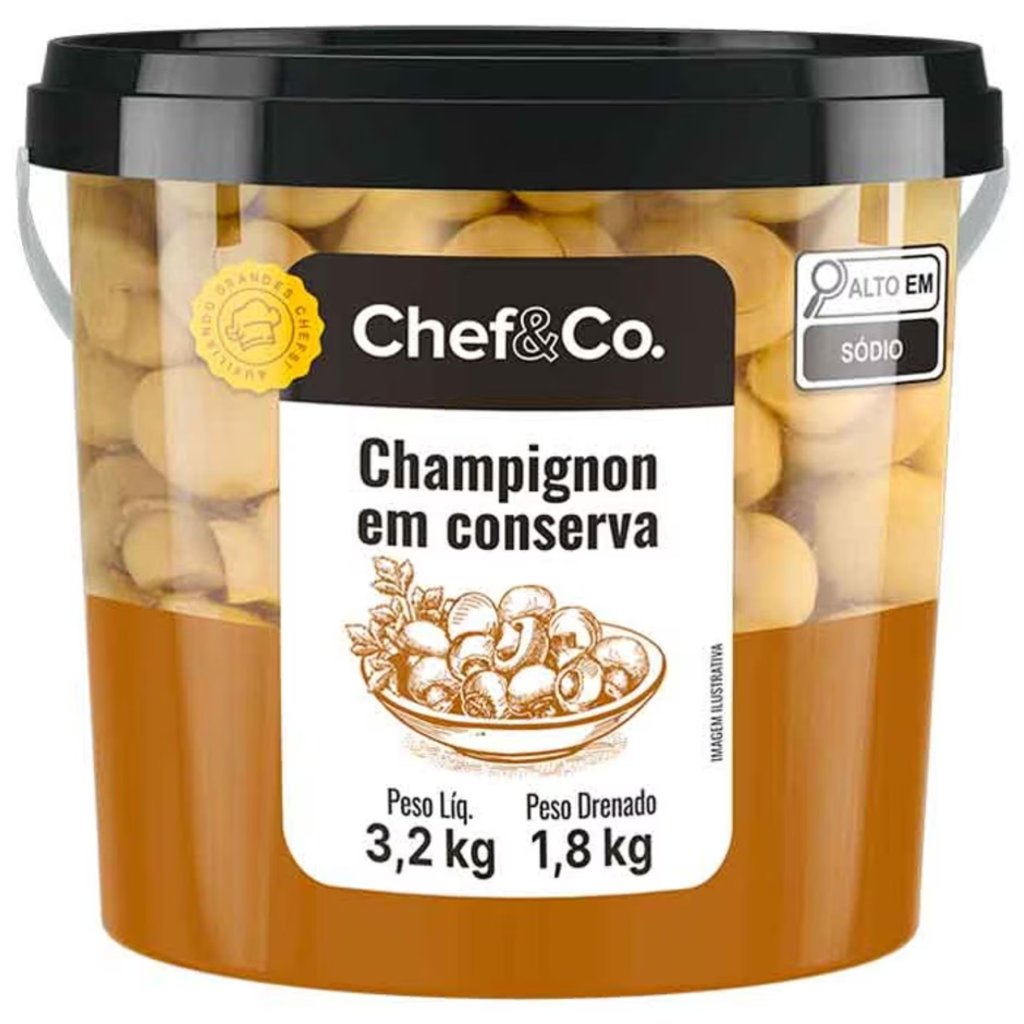 CHAMPION COGUMELO FAT 1,8KG CHEFCO
