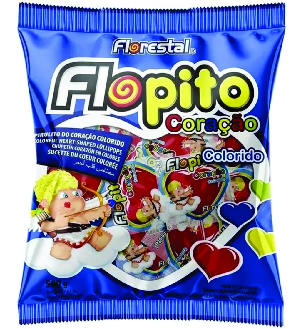 PIRULITO FLOPITO BABY CORACAO 400G