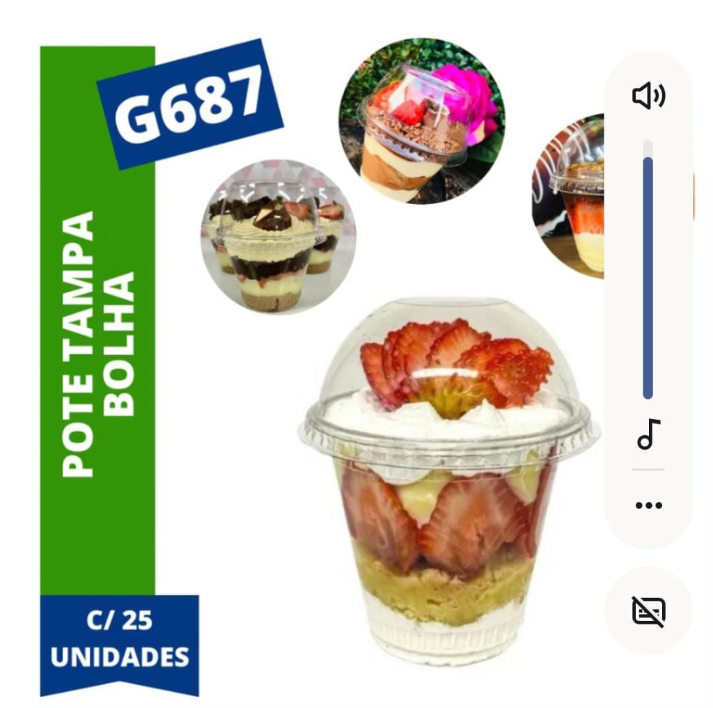 G 687 COPO BOLHA 180 ML 25 UNI