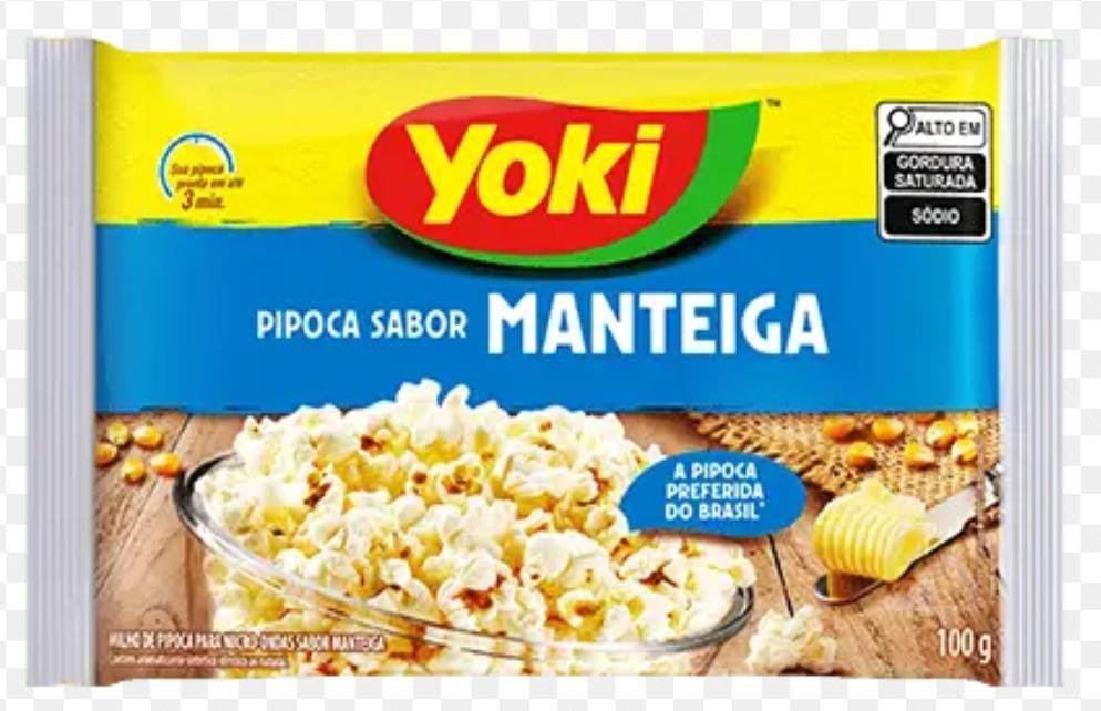 PIPOCA YOKI MICRO MANTEIGA 100G