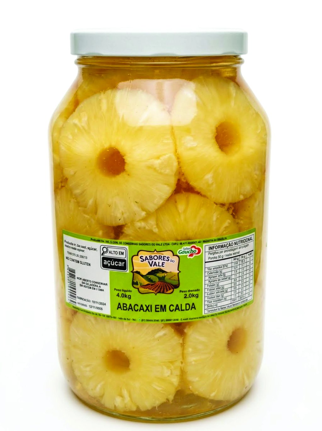 ABACAXI CALDA SABOES DO VALE 2KGg