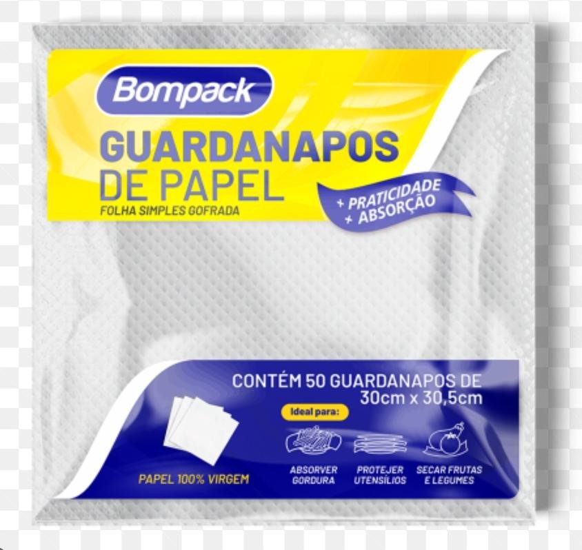 GUARDANAPO BOMPACK 22X23 C/50 UN