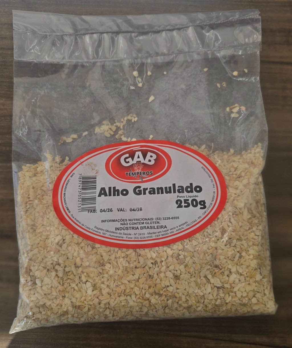 ALHO GRANULADO GAB 250G