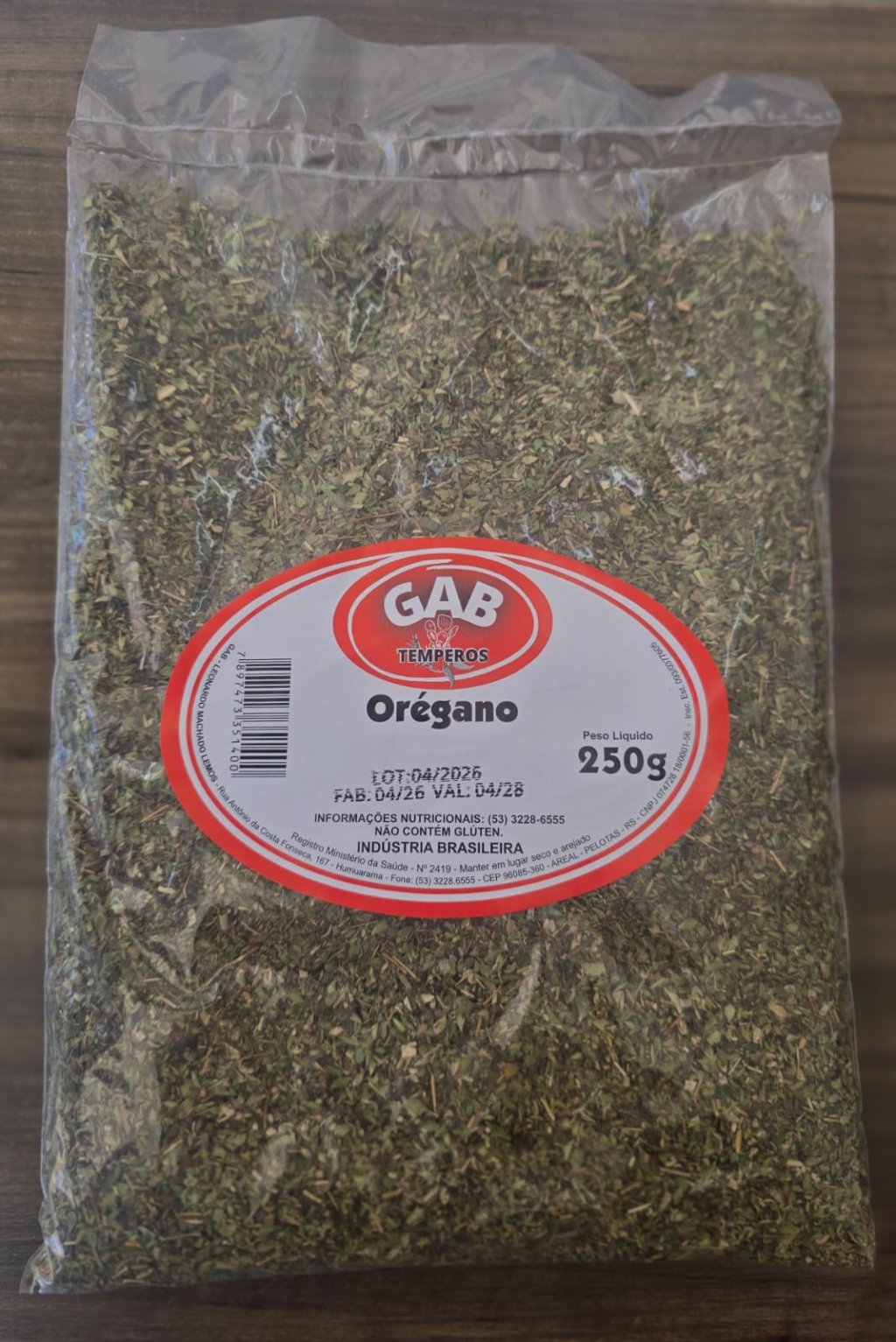 OREGANO GAB 250G