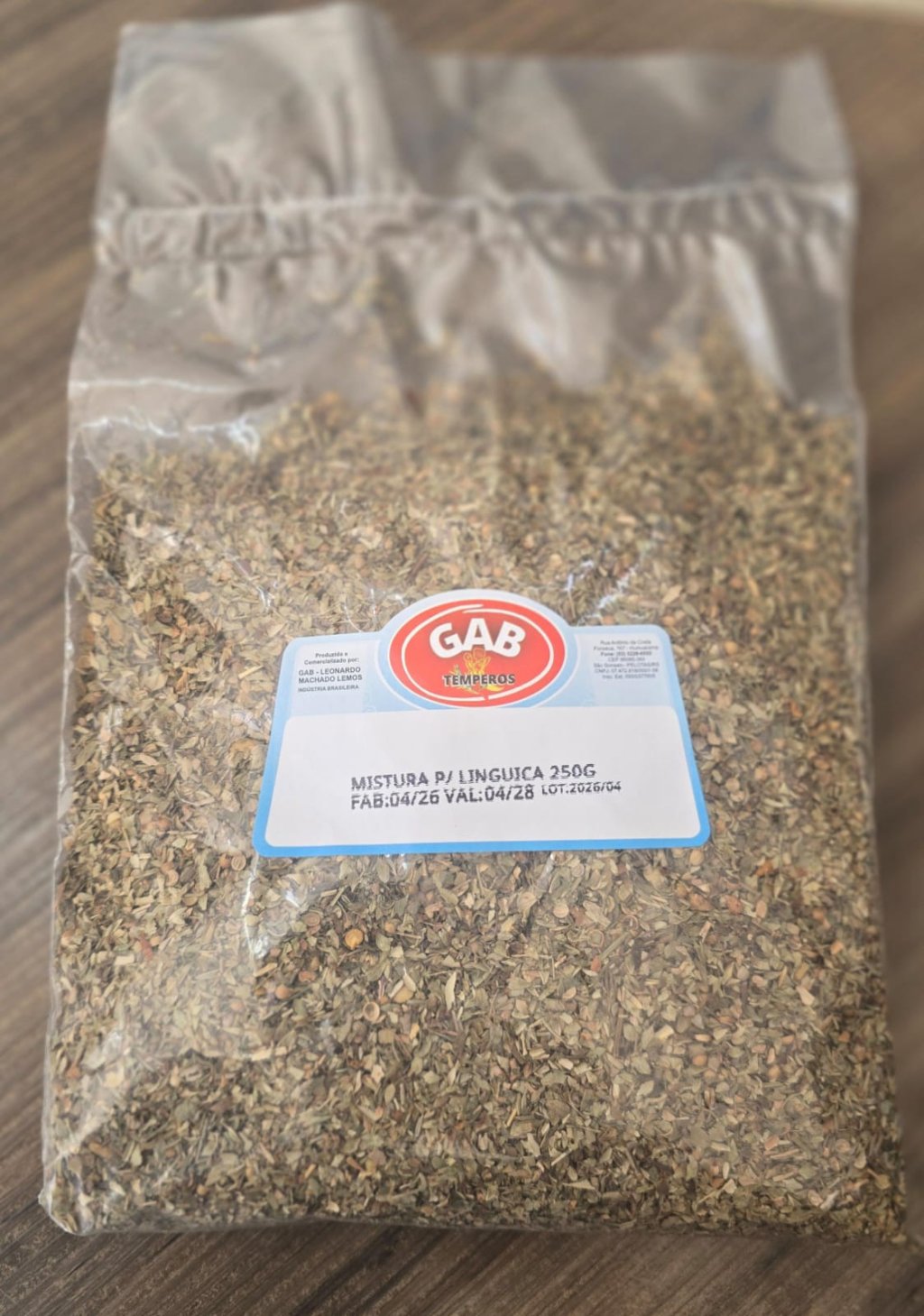 MISTURA P LINGUIÇA  GAB 250G