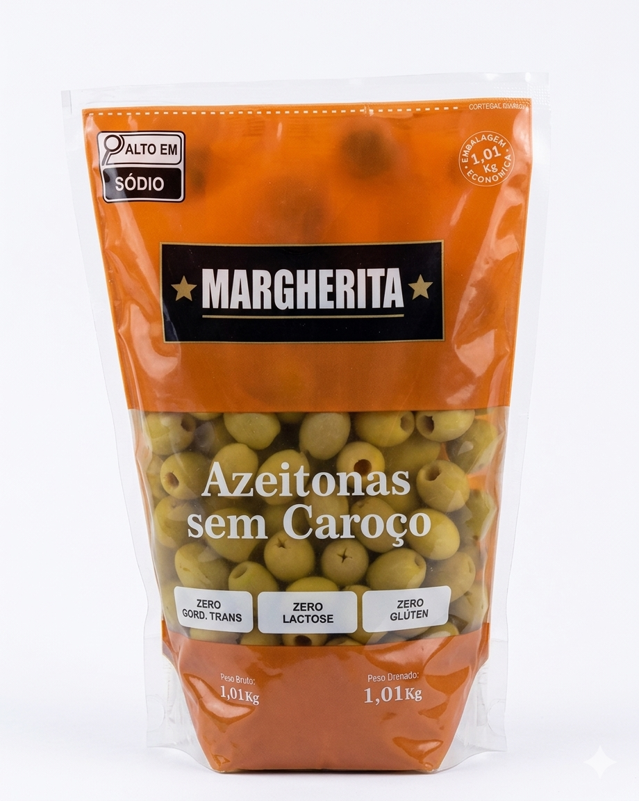 AZEITONA MARGHERITA VERDE S/CAROCO 1,01KG