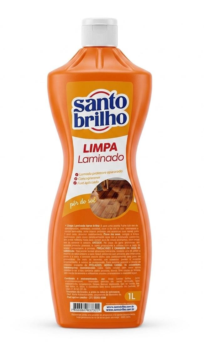 LIMPA PISOS LAMINADOS 1LT SANTO BRILHO
