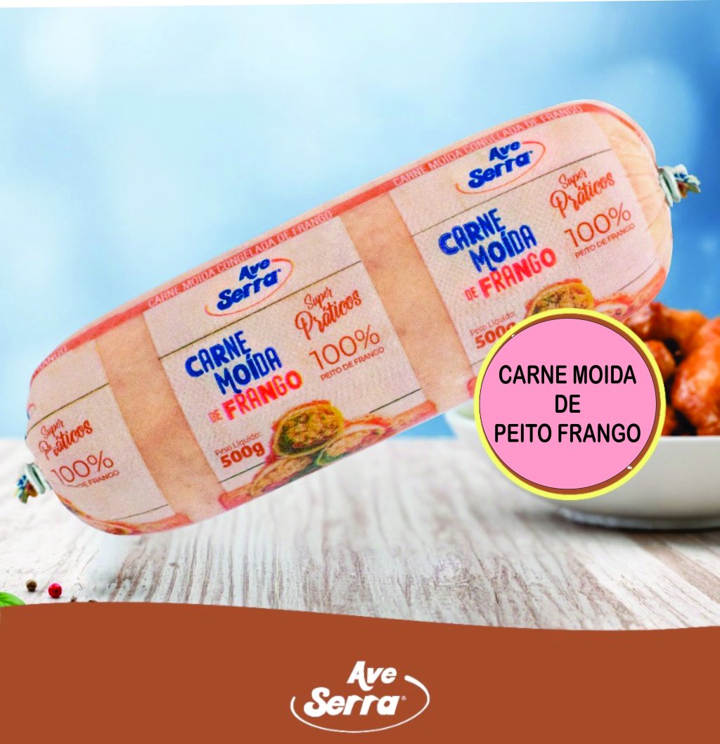 CARNE MOIDA DE FRANGO AVE SERRA 500G