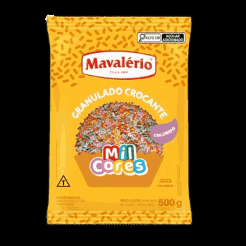 CHOCOLATE GRANULADO CROCANTE MIL CORES MAVALÉRIO 500G