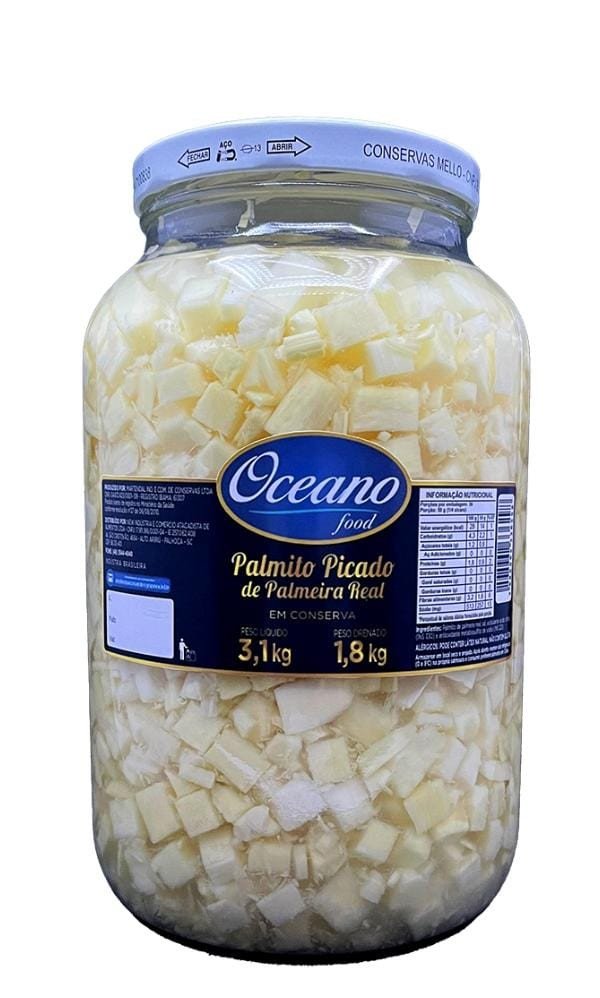 PALMITO PICADO OCEANO FOOD 1,8kg