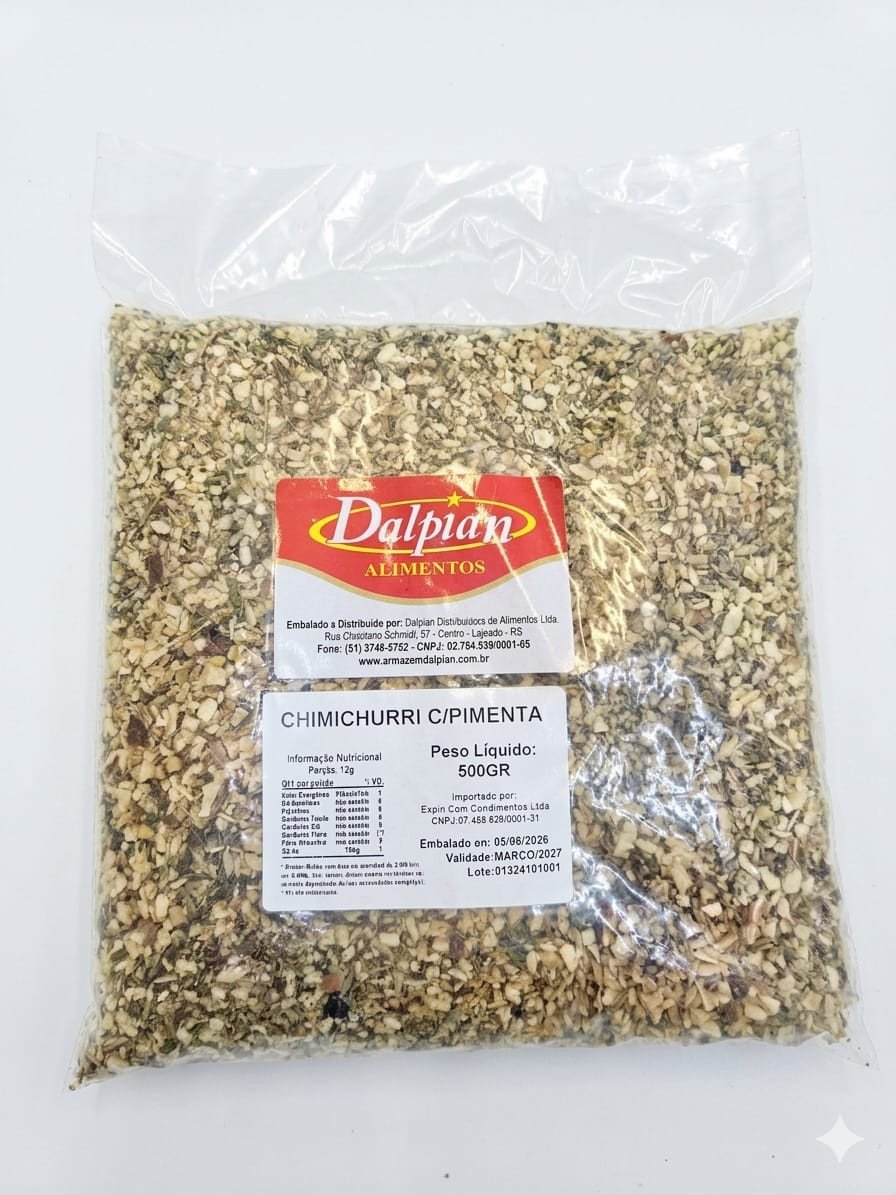 CHIMICHURRI COM PIMENTA 500G DALPIAN