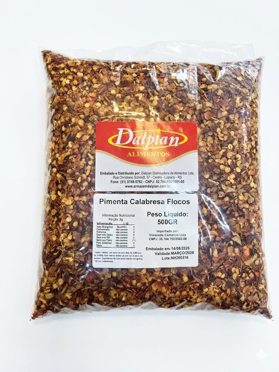 PIMENTA CALABRESA 500G DALPIAN