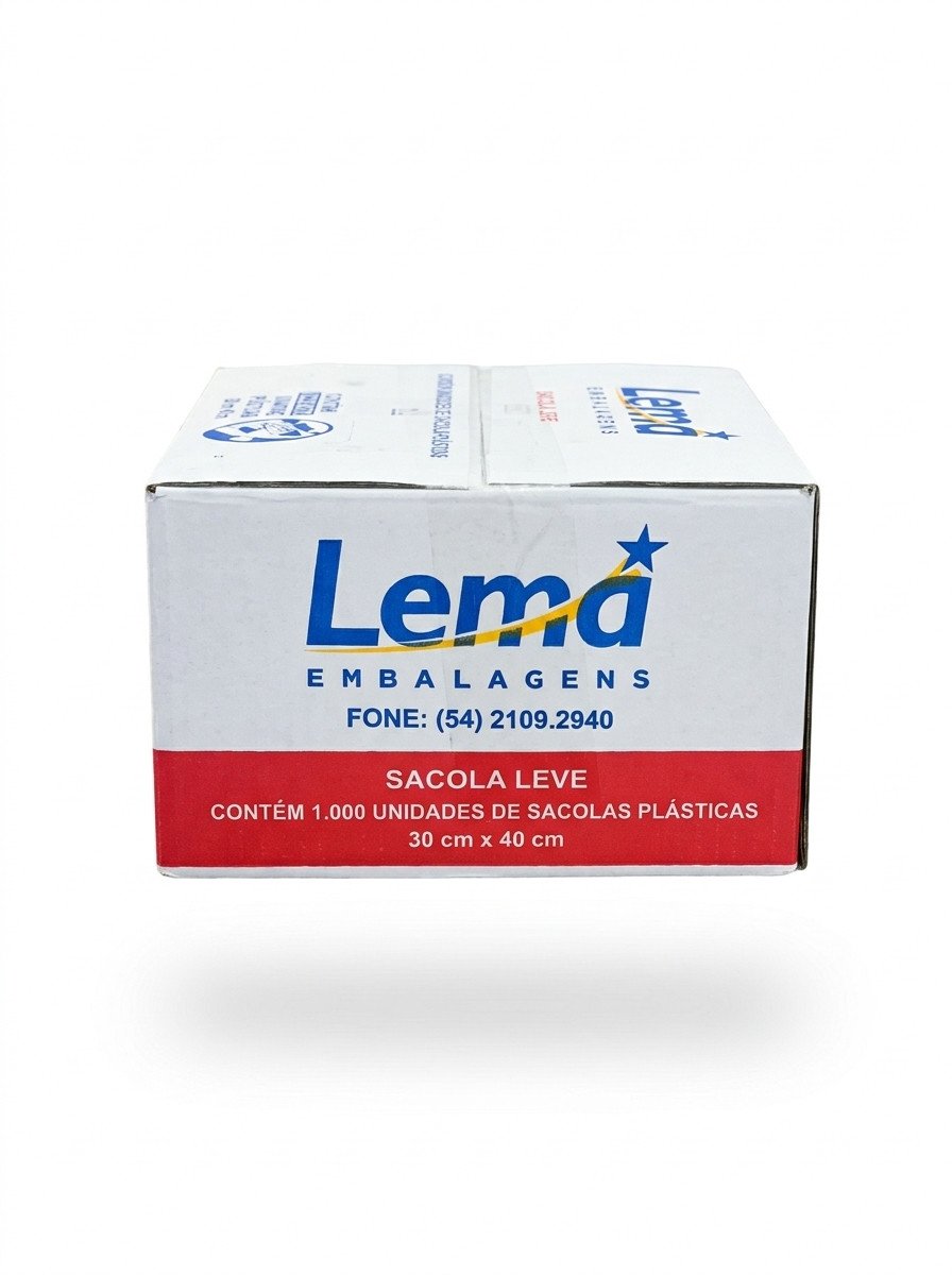 SACOLA LEMA LIGHT 30CMX40CM C/1000UN