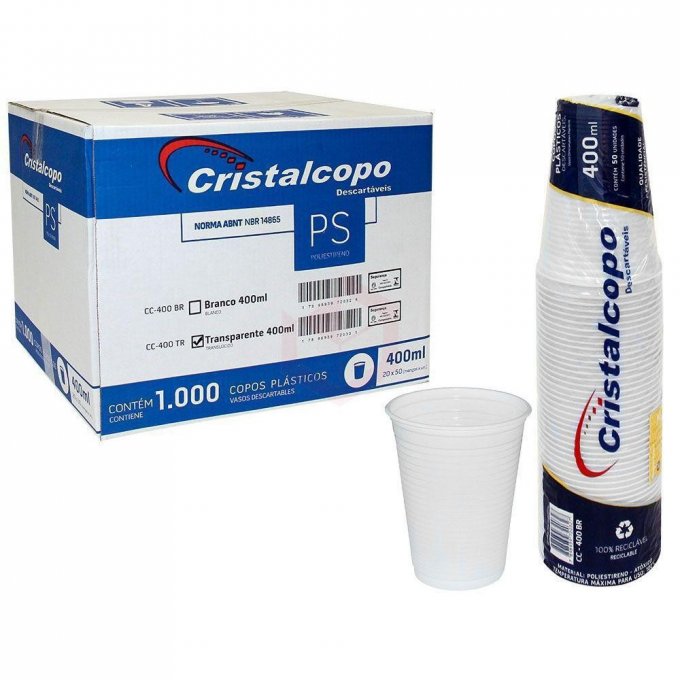 Copo Cristalcopo 50 unid x 400ml