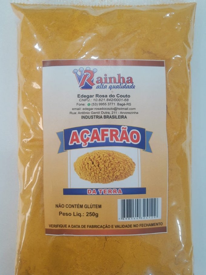 TEMPERO AÇAFRÃO RAINHA 250gr