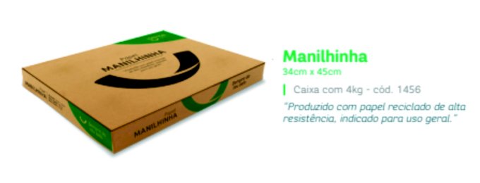 PAPEL LANCHE MANILHINHA CREME 4kg
