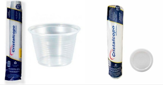 POTES PS 250ML TR C/ TAMPA 50UN