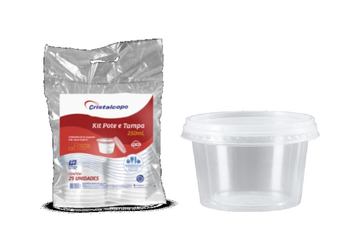 POTE KIT PP 750MLCR C/ TAMPA 25UN