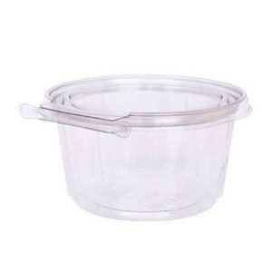 POTE TRANSP. REDONDO  F750 C/ LACRE 350ML  UN