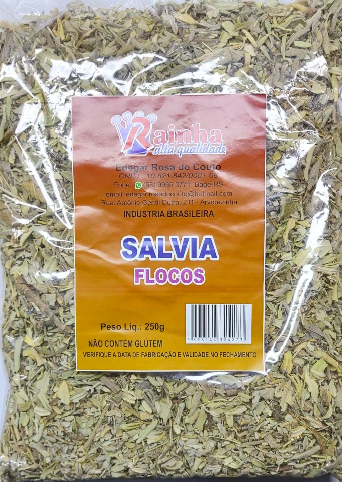 SALVIO EM FLOCOS RAINHA 250gr