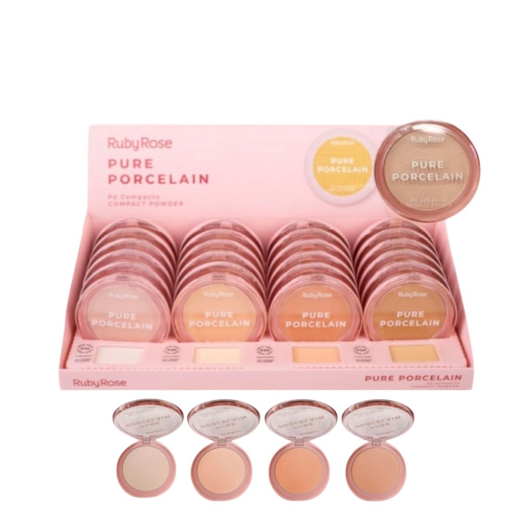 Pó Compacto Purê Porcelain Ruby Rose