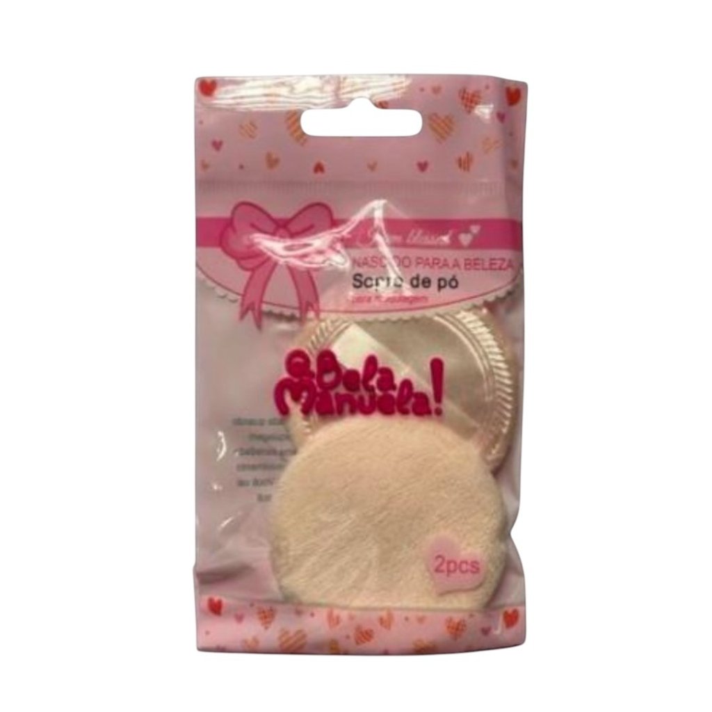 Kit 2 Esponjas para Pó QueBela Manuela 