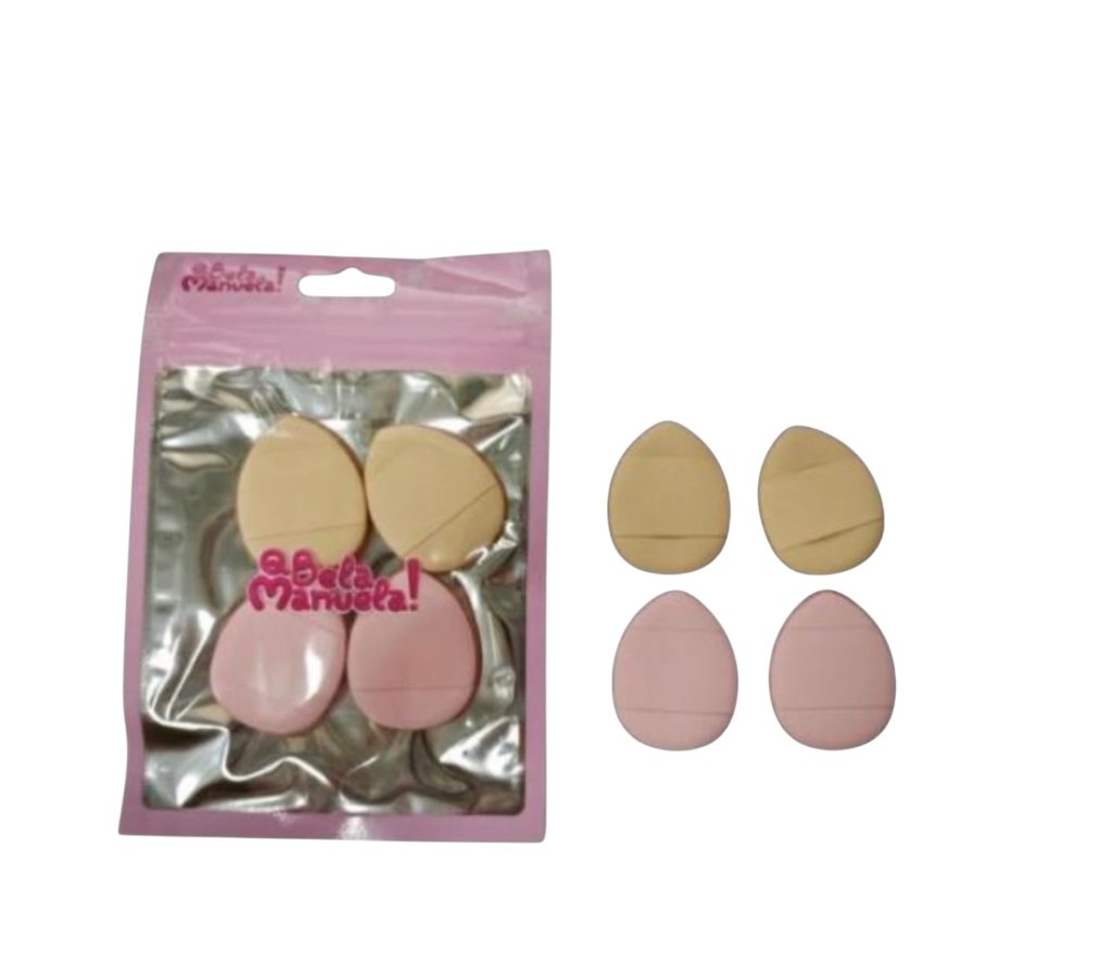 Kit 4 Mini Esponjas de Dedo