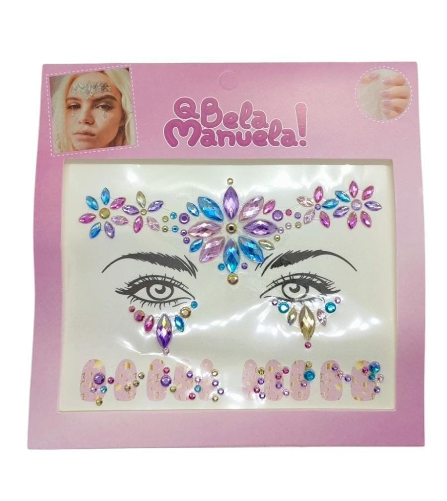 Adesivo Cristais Face e Unha QBM783