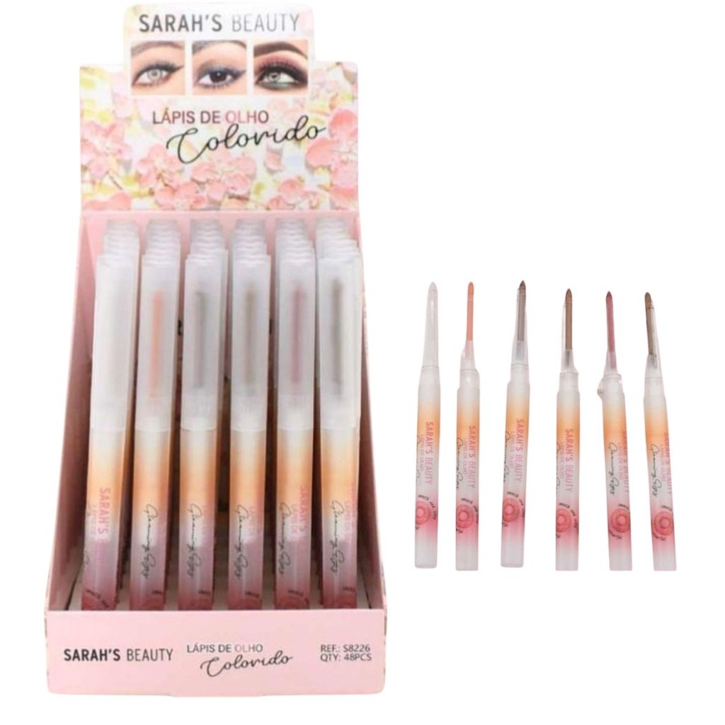 Lápis de Olho Retrátil Cintilantes Sarah’s Beauty 
