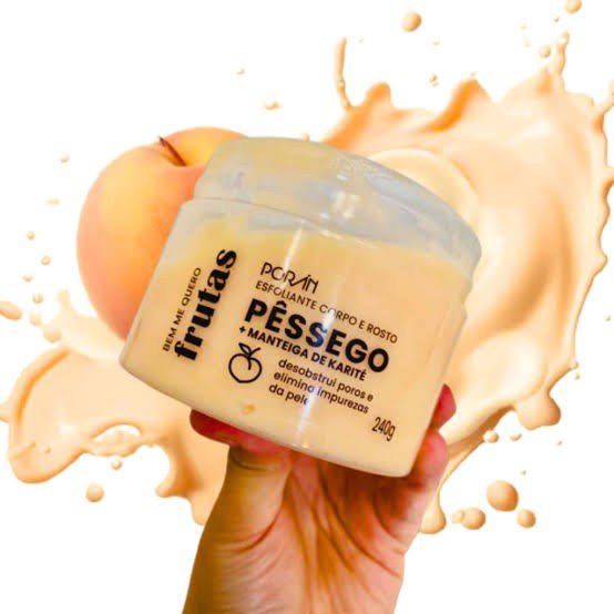 Esfoliante Corpo e Rosto Pêssego Porán
