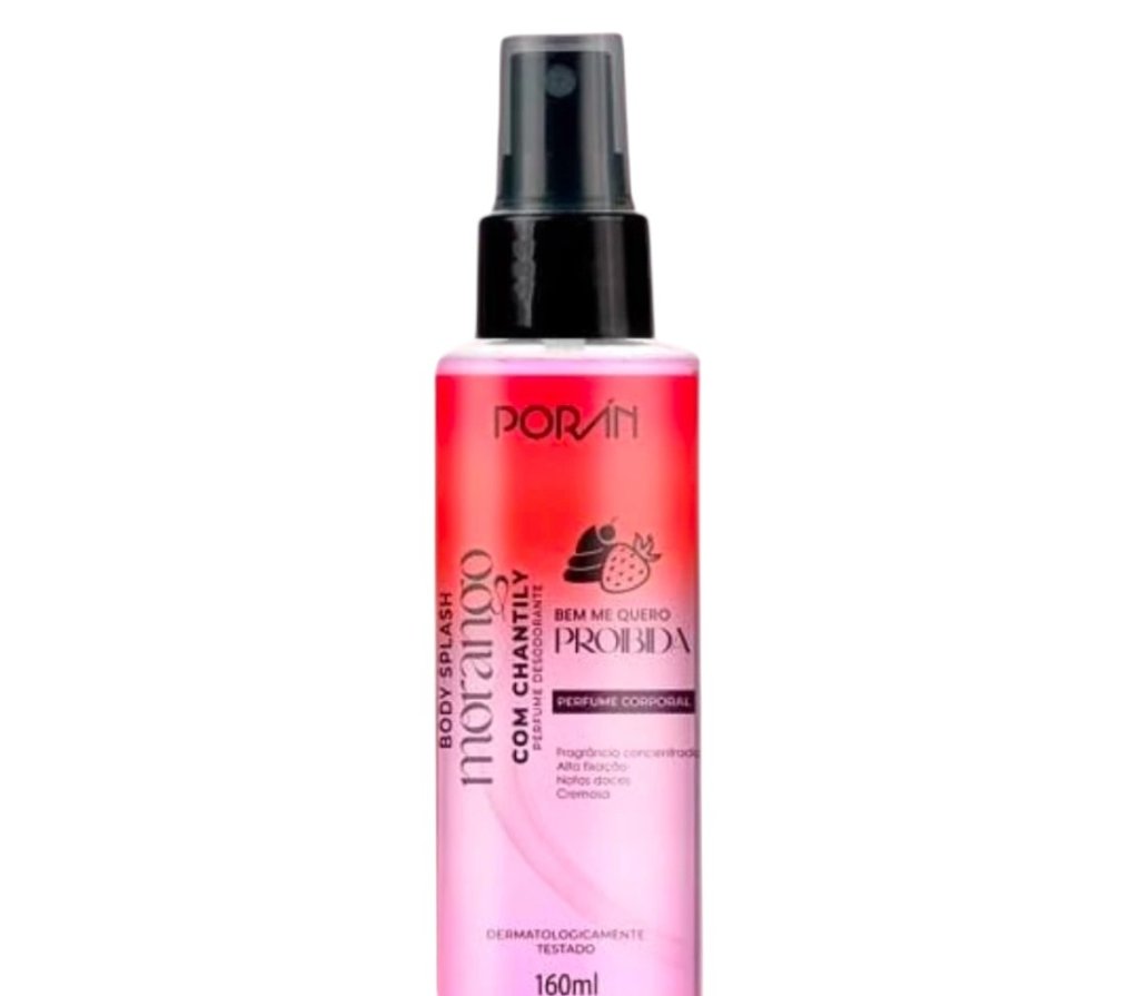 Body Splash Morango com Chantilly Porán 