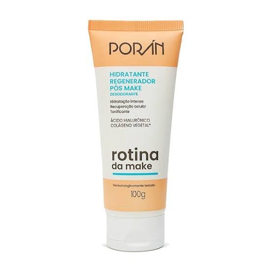 Hidratante Regenerador Pós Rotina de Make Porán 