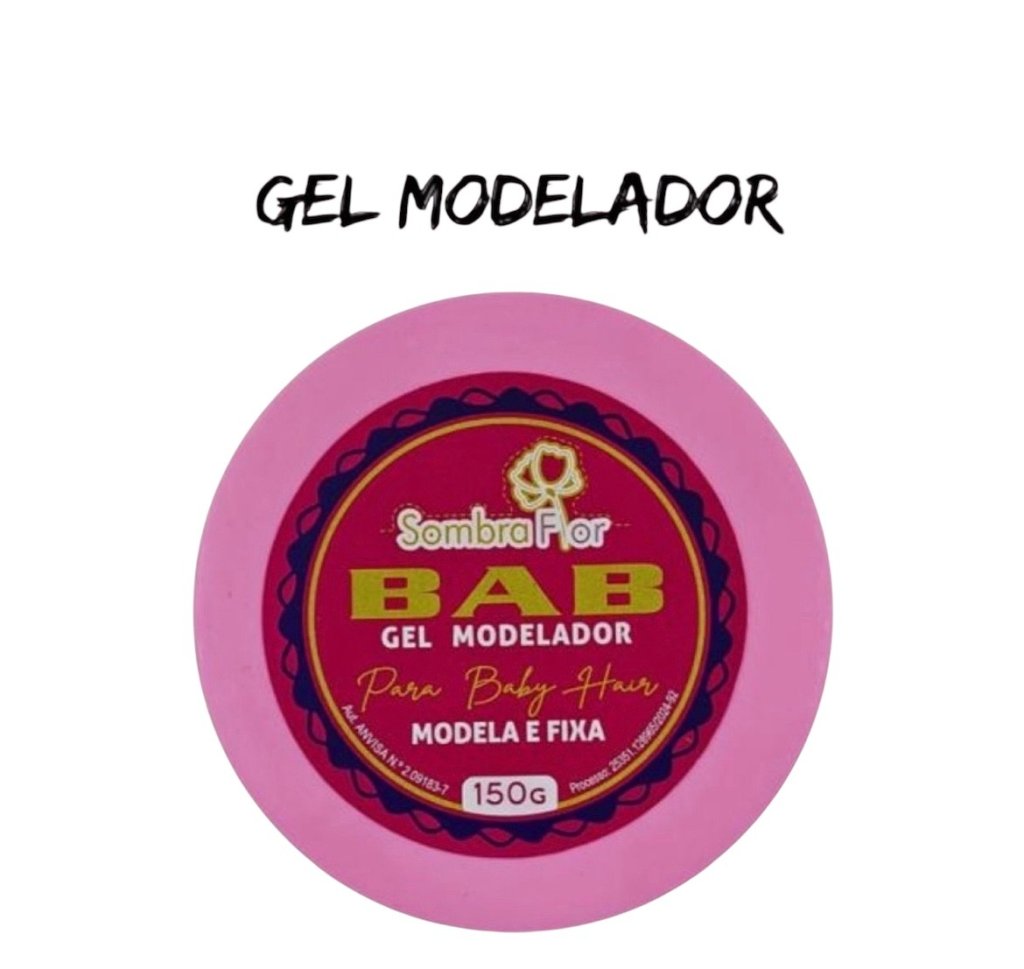 Pomada Gel Modeladora BAB para Baby Hair Sombra Flor