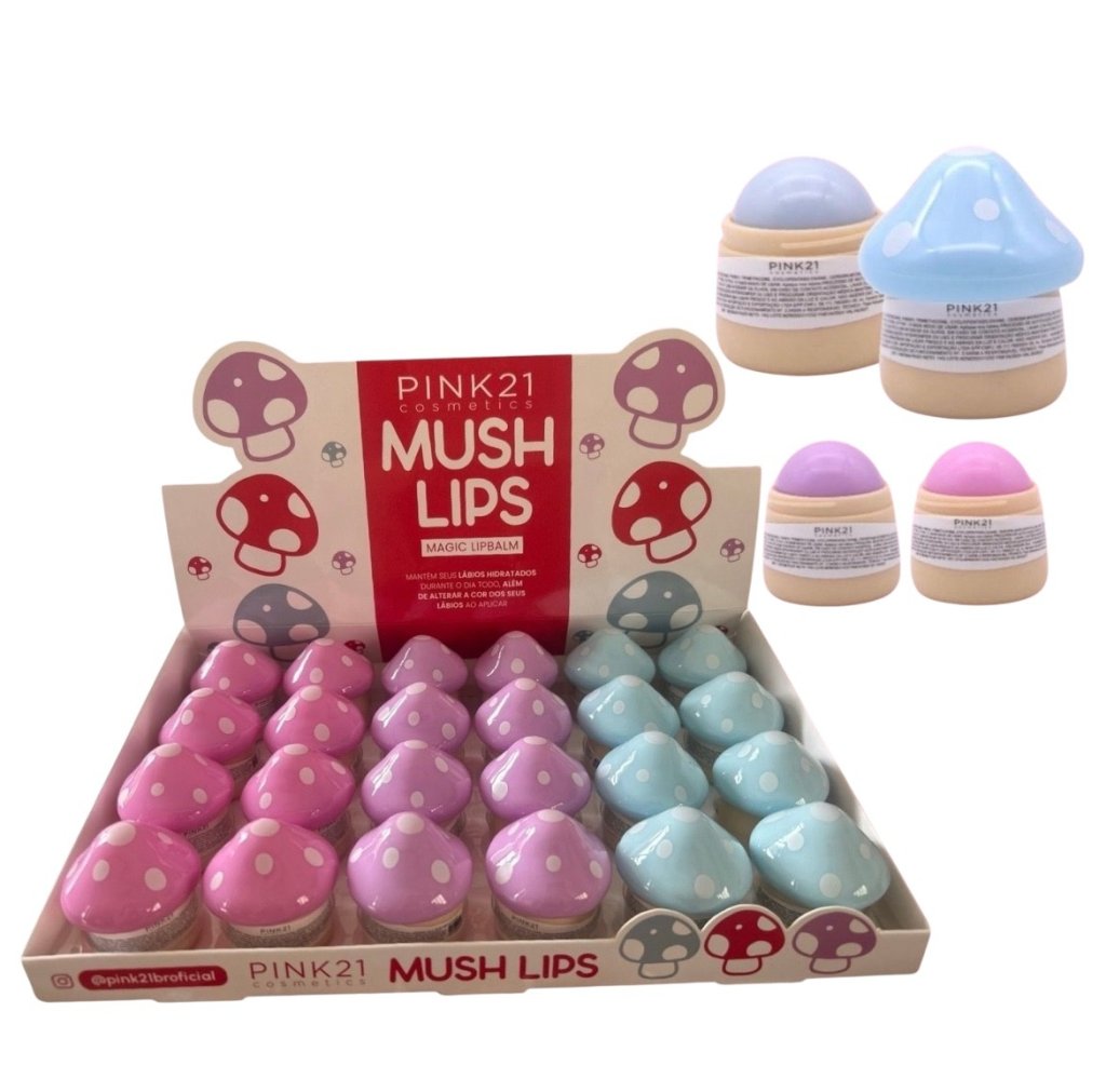 LipBalm Mush Cogumelo Pink 21