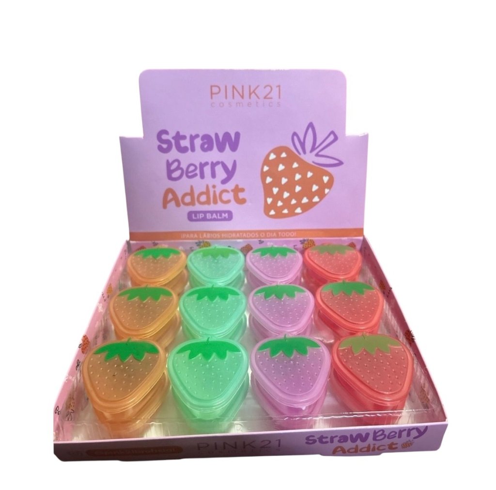 LipBalm Strawberry Addict Pink 21