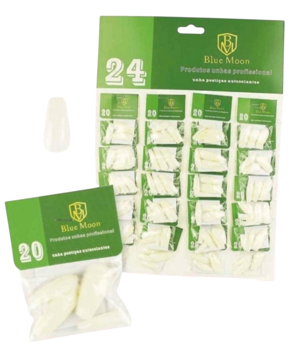 Unha Postiça Autocolante Bailarina Blue Moon BM1003-9