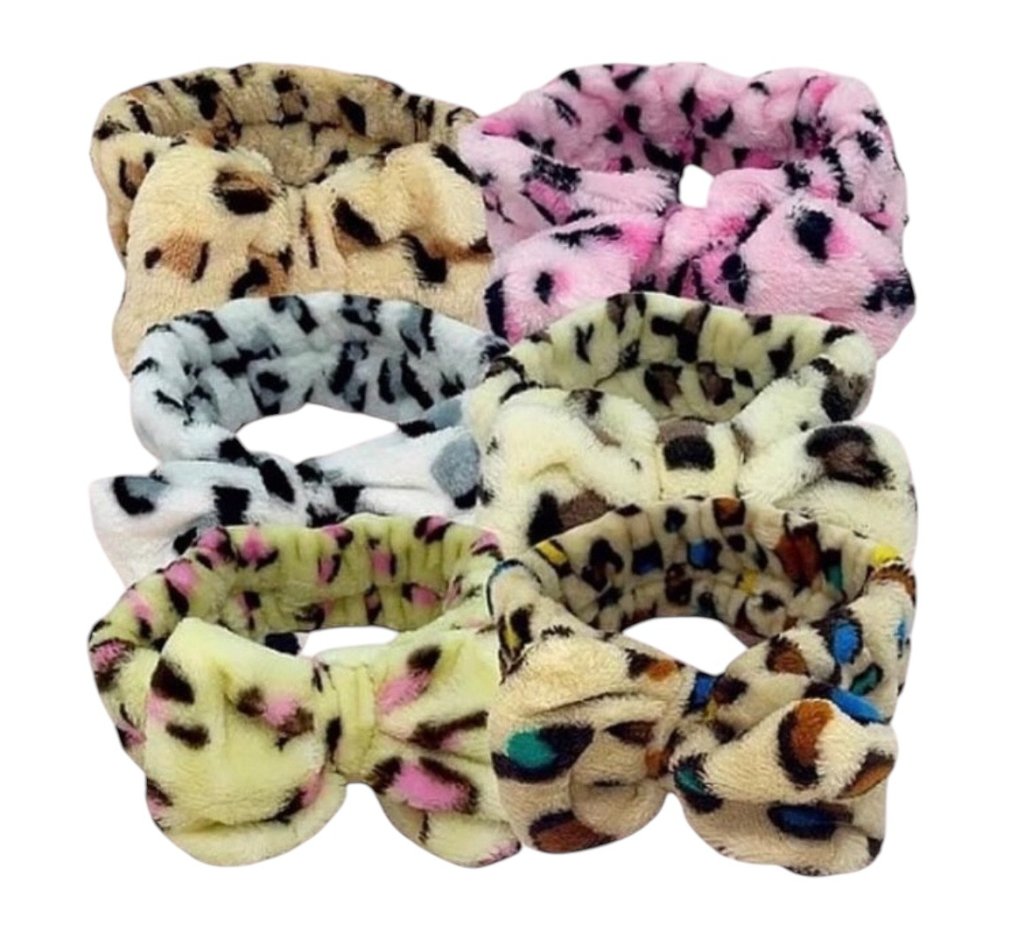 Faixa de Cabelo para Maquiagem Estampa Onça Q’Bela Manuela