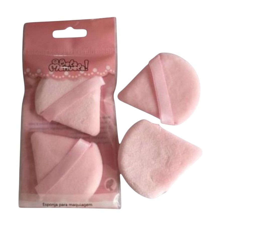 Kit 2 Esponja Triangular Rosa QBM512-1