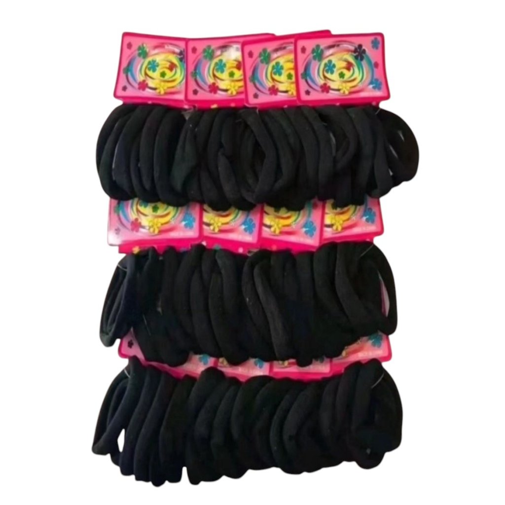 Pacote c/12 kits com 6 Elástico Grosso Preto