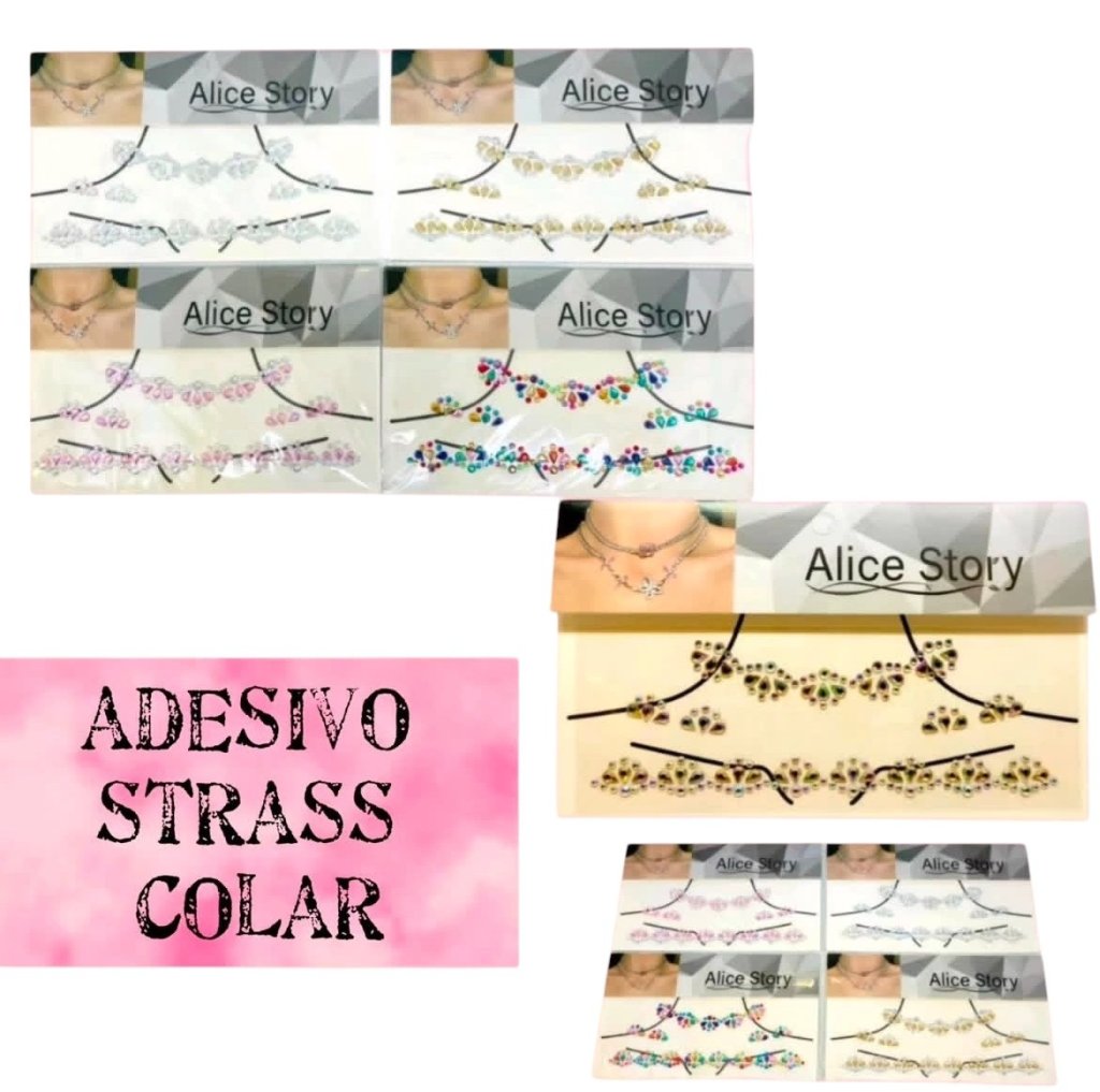 Adesivo Cristais Colar Alice Story