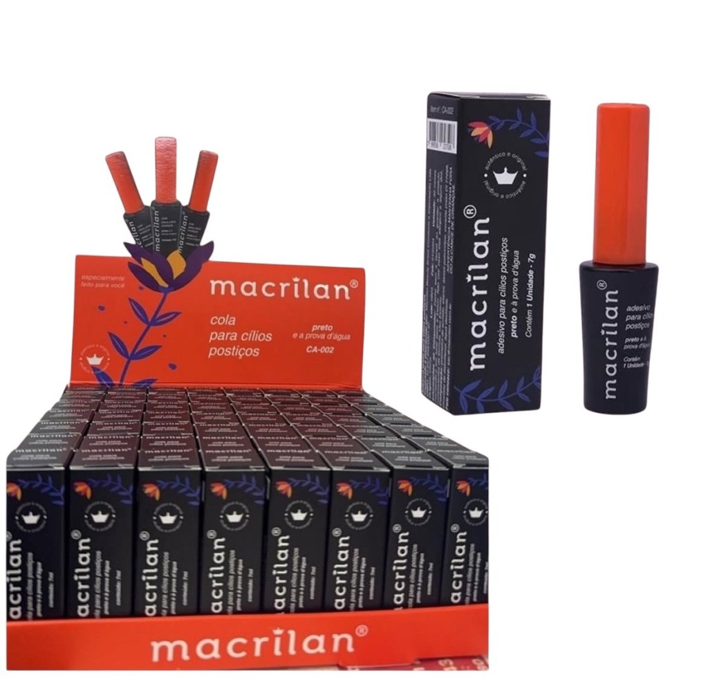 Cola p/ Cílios Postiços Preto Macrilan